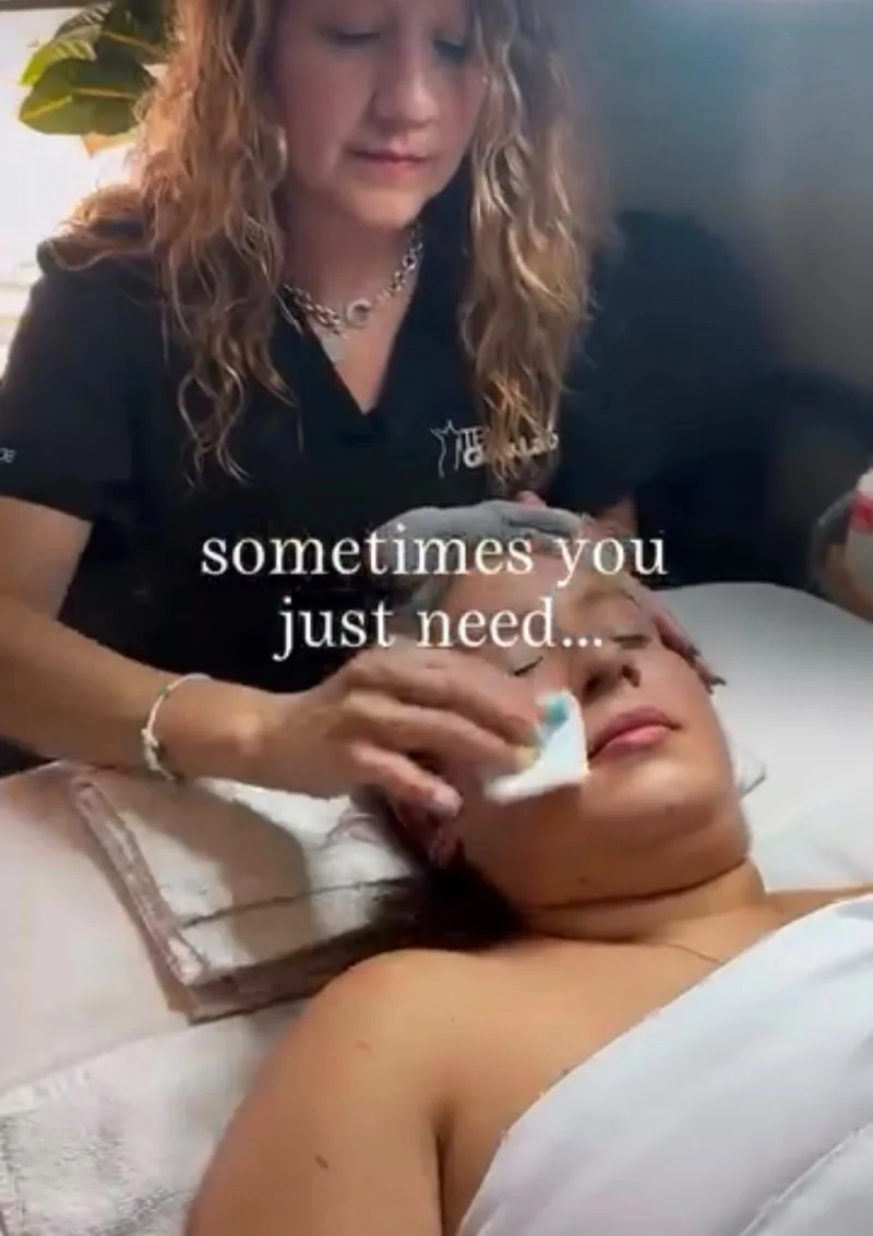 Facial treatment at TBM Glow Lab, Toronto